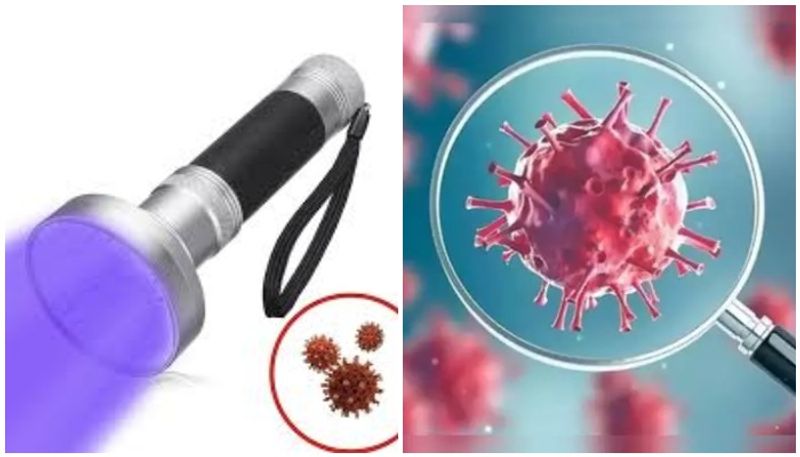 virus killing uv torch developed by Kolhapur professor and his children