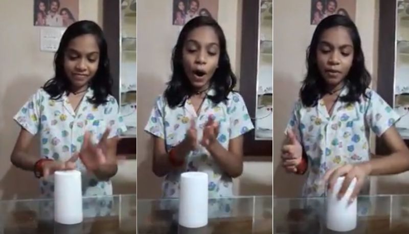 girl trick game with singing song viral in social media