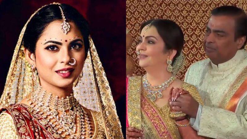 Mukesh Ambani's daughter Isha Ambani wedding lehenga cost 