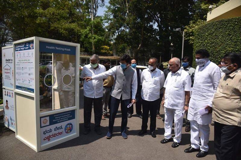 Yediyurappa inaugurates COVID 19 testing mobile booth in Bengaluru