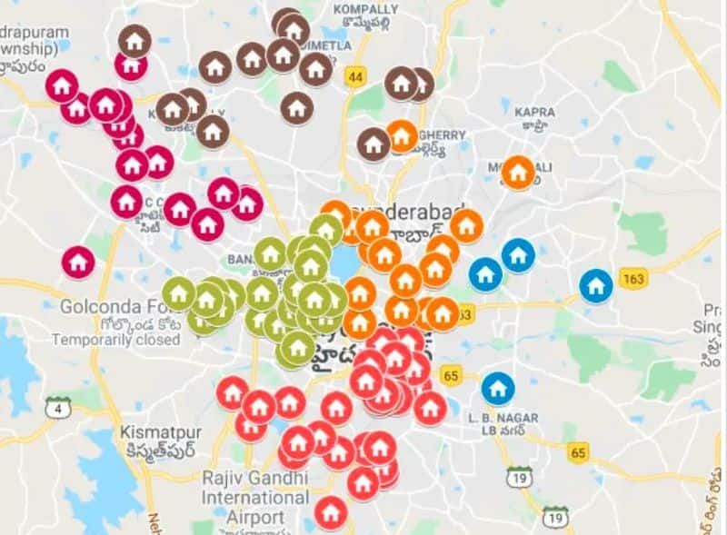 Complete list of COVID-19 Containment Zones in GHMC Limits