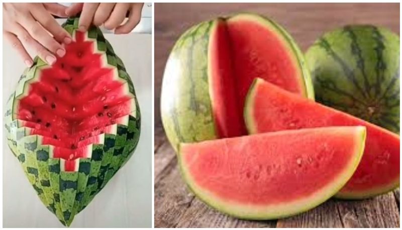 watermelon cutting tik tok video viral