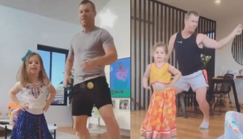 Watch David Warner daughters dance Katrina Kaif Sheila ki jawani netizens praise