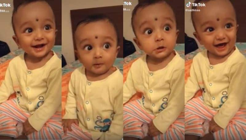 little cute baby expression viral in social media