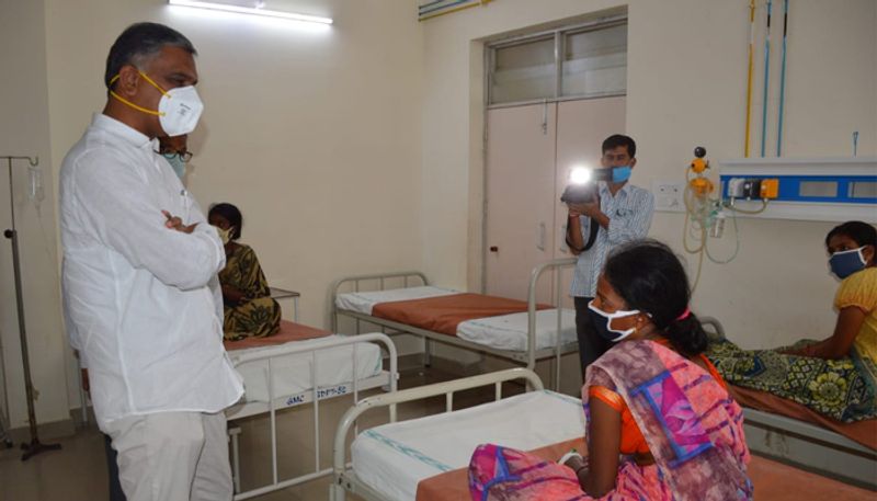 telangana minister harish rao visited siddipet hospital