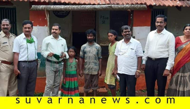 Family Living in Cave Provided Shelter in Chikkamagalur