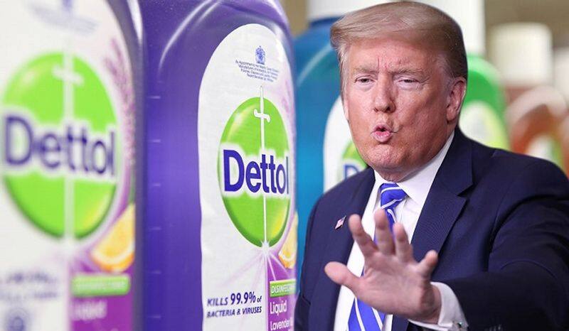 Trump Comments on Dettol,Lizol as medicine for Coronavirus,Company issues statement that they are not meant for humans