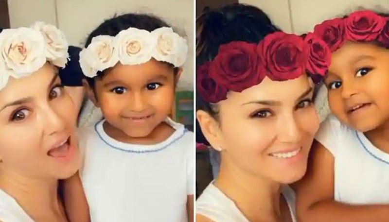 Sunny Leone posted an adorable video with nisha