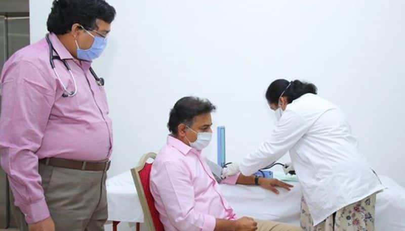 Telangana minister ktr donates blood over trs formation day