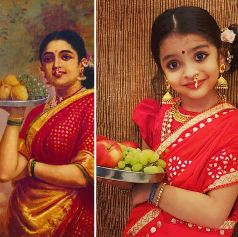 this women recreated raja ravi varma's painting