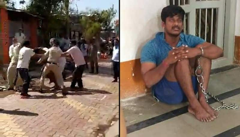 CRPF jawan put in chains for violating lockdown norms in Karnataka