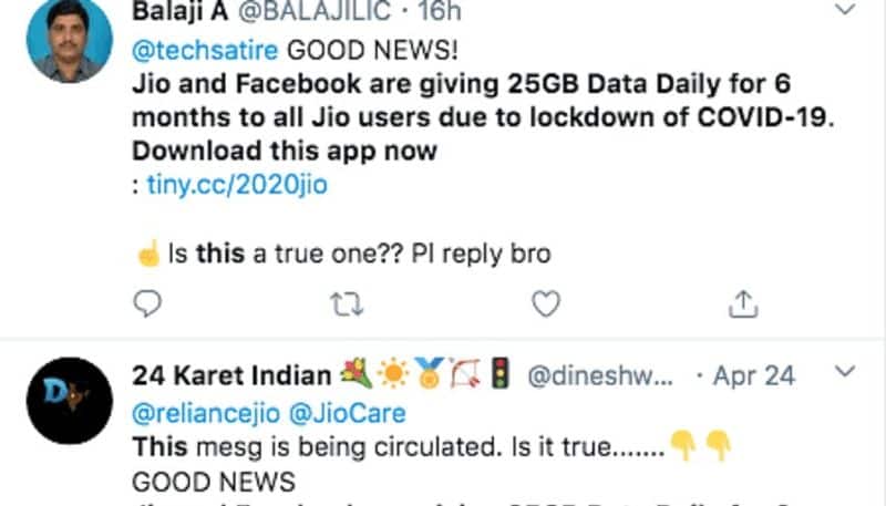 reliance jio giving 25 gb free data for 6 months is fake