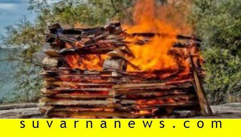 Udupi man in cemetery breaking woods