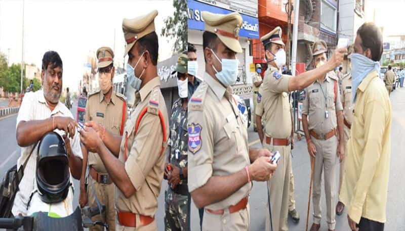 thermal scannrs, puls oximeters used karimnagar police