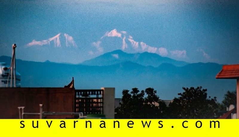 Lockdown effect Mountain range in Himachal Pradesh visible from Saharanpur