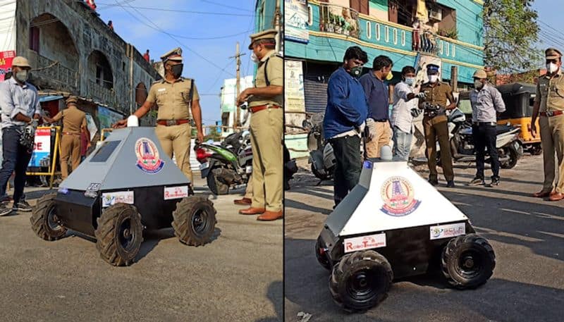 Coronavirus lockdown: Police deploy robot for surveillance in Chennai's containment area