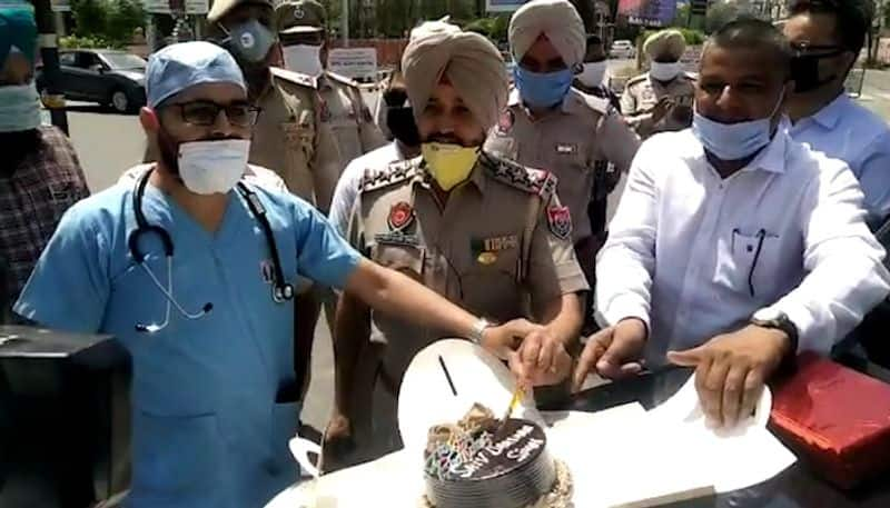 Doctor celebrates birthday of on-duty cop amid COVID-19 lockdown