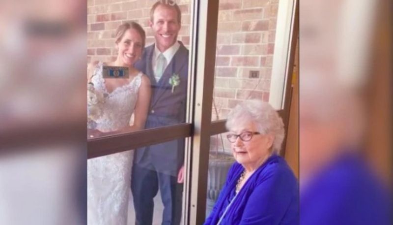 A video of a bride visiting her grandmother is viral now