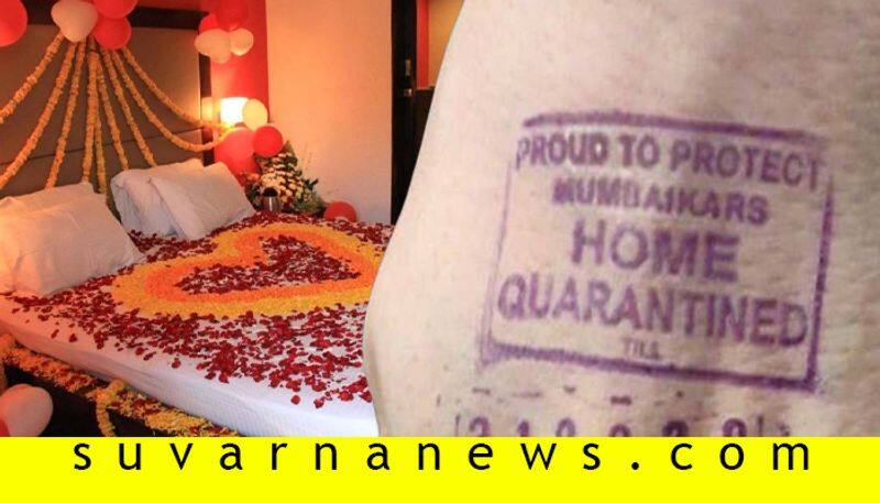 Mangalore new married man under quarantine no first night