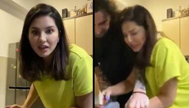 Lockdown prank: Adult actress Sunny Leone cuts her finger, husband rushes to help