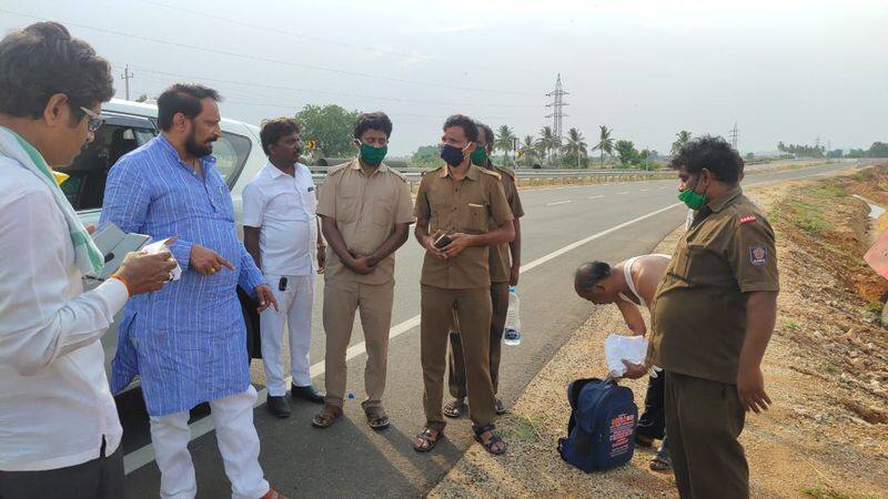 KSRTC Bus accident Near Bellary after Drop migrant workers at Bagalkot