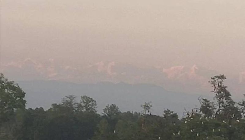 Stunning View Of The Himalayas From Bihar Village