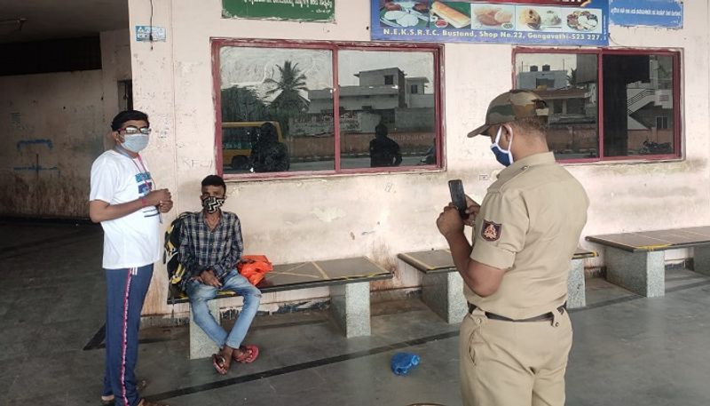 Gangavati People in anxiety for Unknown Person in Bus Stand in Koppal district