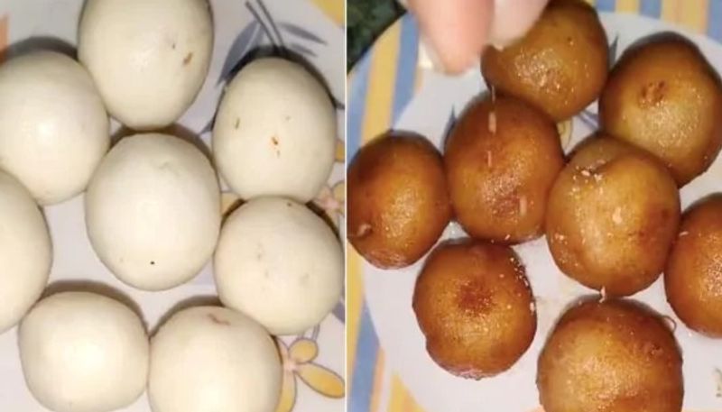 simple recipe of gulab jamun with bread and milk