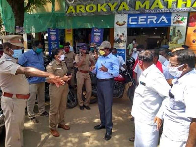 people protested against tasmac shop in ambasamudram