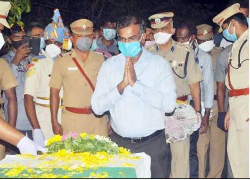 tamilnadu crpf jawan chandra sekar funeral happenned in tenkasi