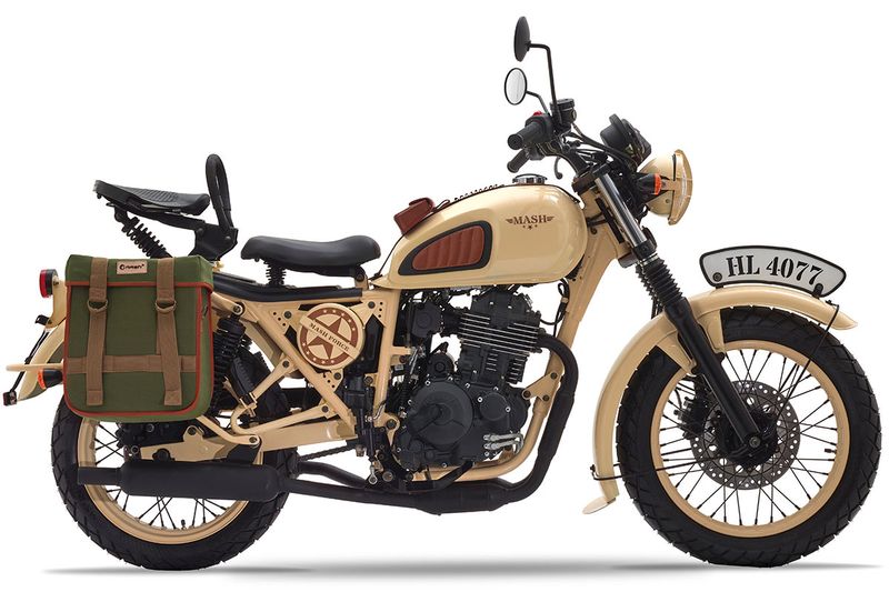 Royal enfield rival mash motors launch desrt force 400 bike in france