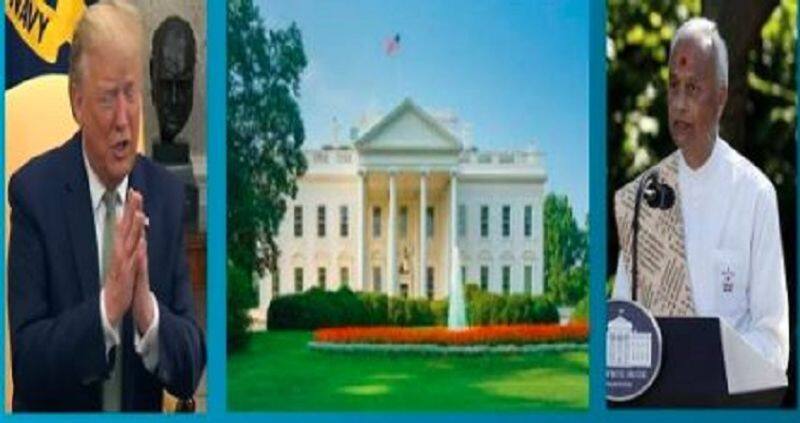 Hindu priest recites Shanti Mantra in White house on National Day of Prayer