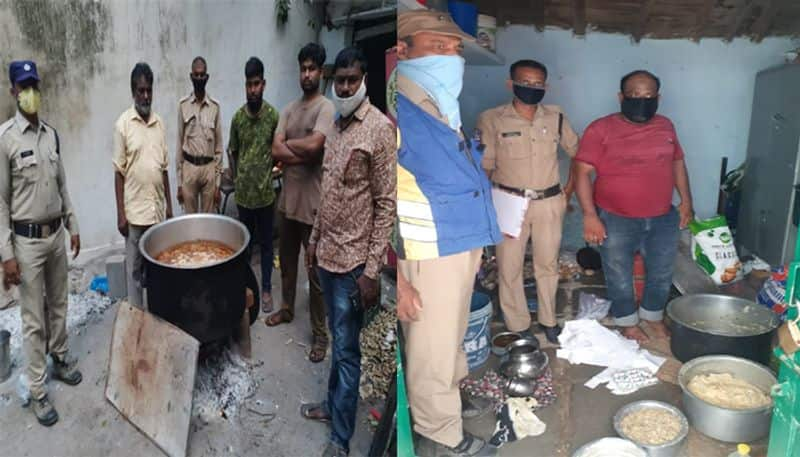 Haleem door delivery in karimnagar... taskforce police attacks making centres