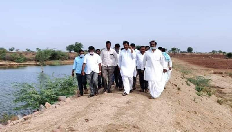 Photos Of MLA A S Patil Nadahalli Did Pooja to Lake in Muddebihal im Vijayapura District