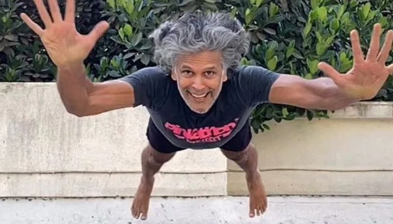 model milind soman shares new superman pushups video in instagram