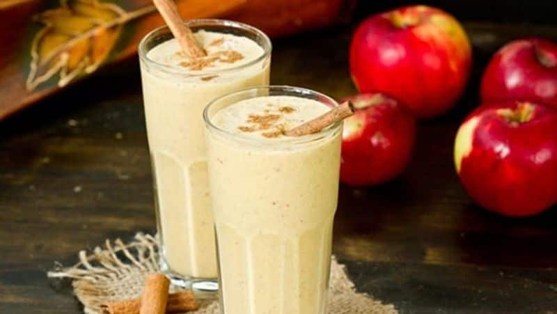 how to make easy apple milk shake 