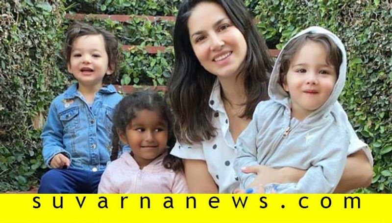 Bollywood sunny leone travels to US with family concerned for her kids