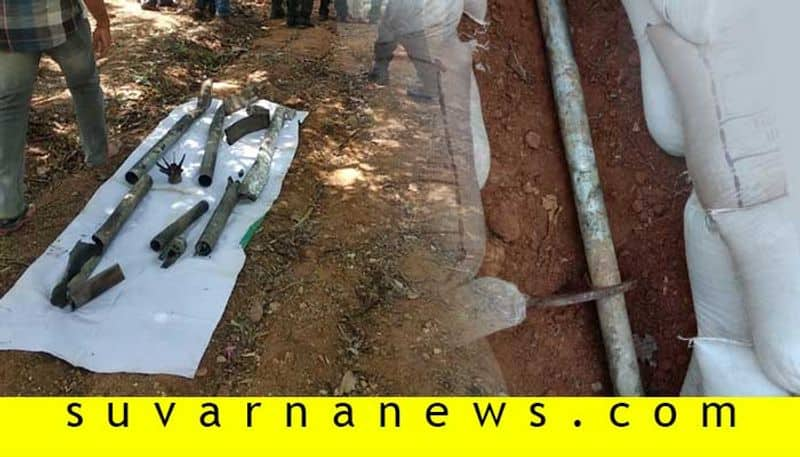 Launcher used in army training found in bommasandra forest area