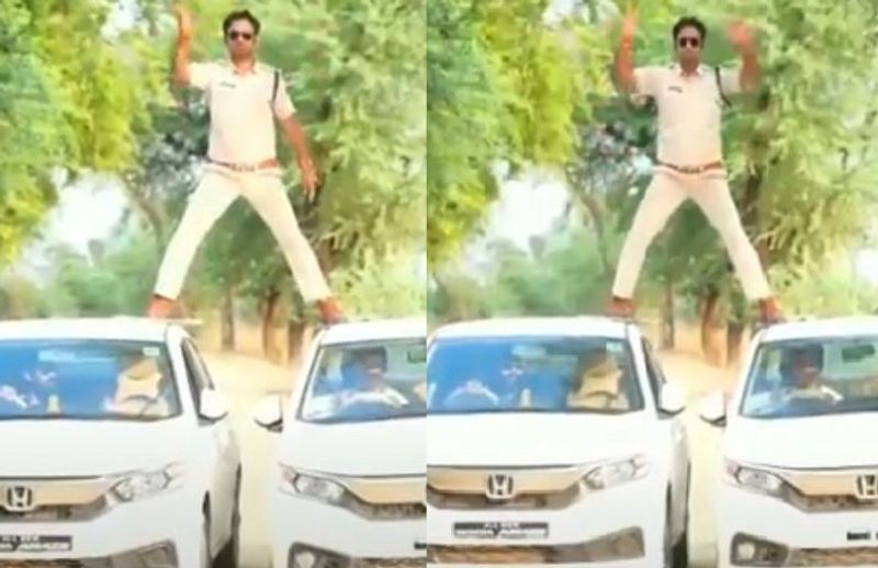 sub inspector fined after he recreate Singham stunt scene