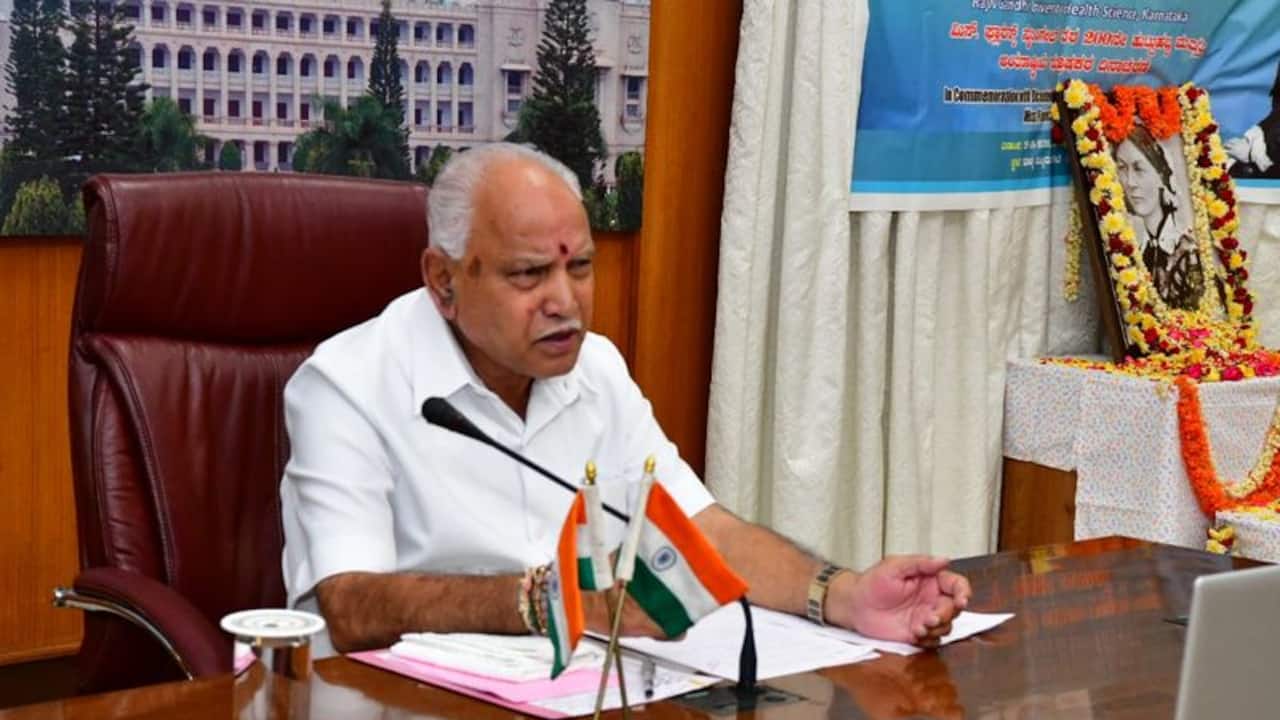 CM BS Yediyurappa video conference with UAE NRI Kannadigas