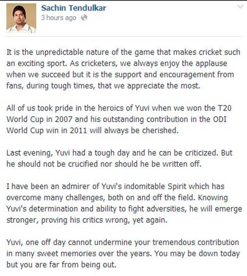 Yuvraj Singh recalls 2014 World T20 final stones thrown Sachin Tendulkar support