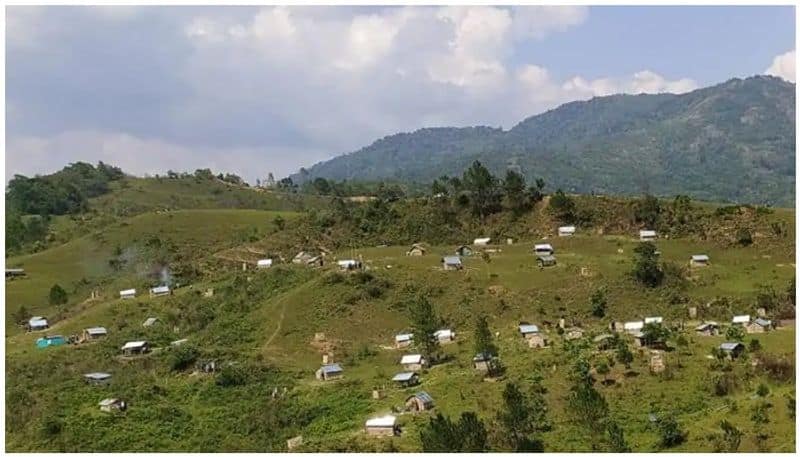 bamboo huts in manipur for quarantine centers