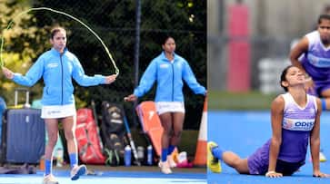 Watch India women hockey team player Navjot Kaur gruelling fitness session