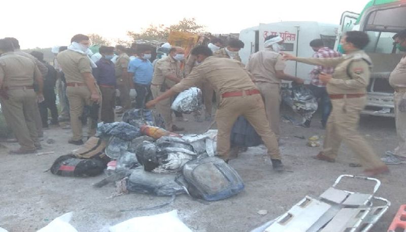 Uttar Pradesh: 24 migrant labourers killed after two trucks collided