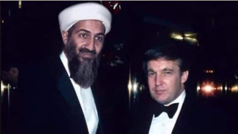 Fact check of Viral Picture Donald Trump Greetting Osama Bin Laden