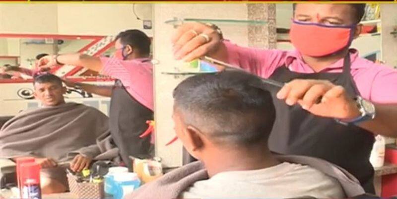 Hair cutting saloons closed as a person tested positive