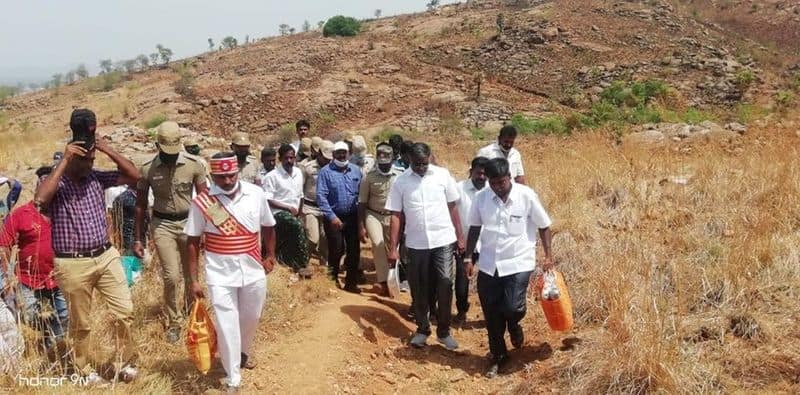 minister collector and sp walks 10 km to a village situated at hill