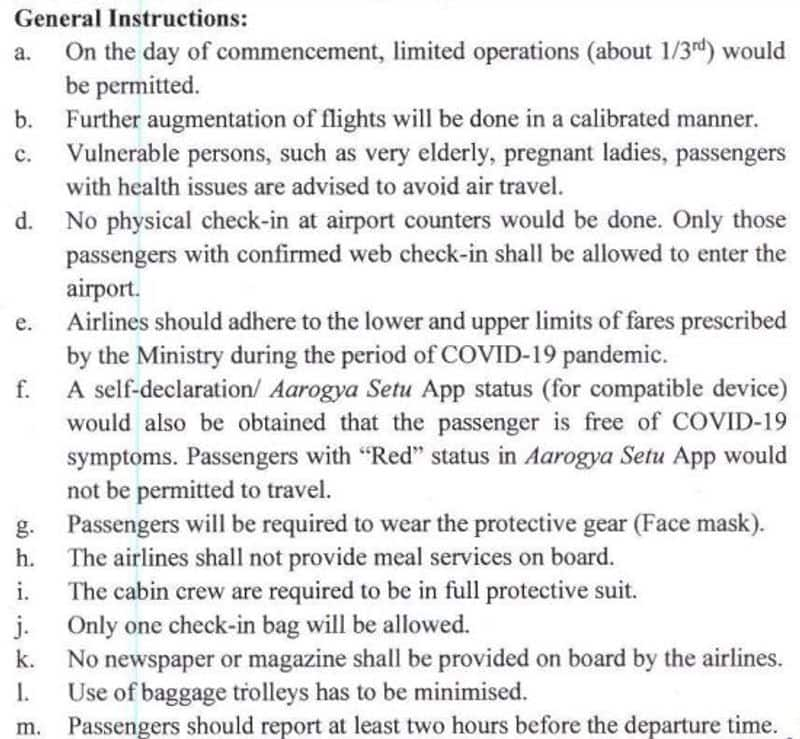 Domestic flights to resume May 25 Government guidelines 15 things to know