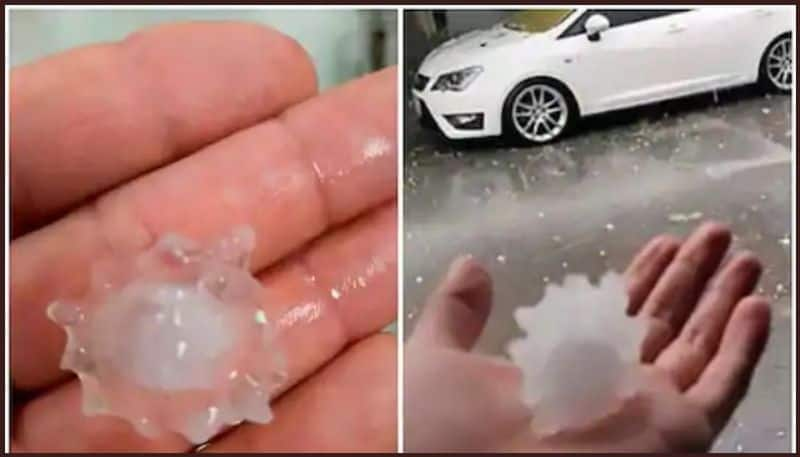 Hailstones Shaped Like Coronavirus Keep Residents of Mexican City Indoors