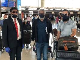 Prithviraj Sukumaran along with Aadujeevitham crew return to India